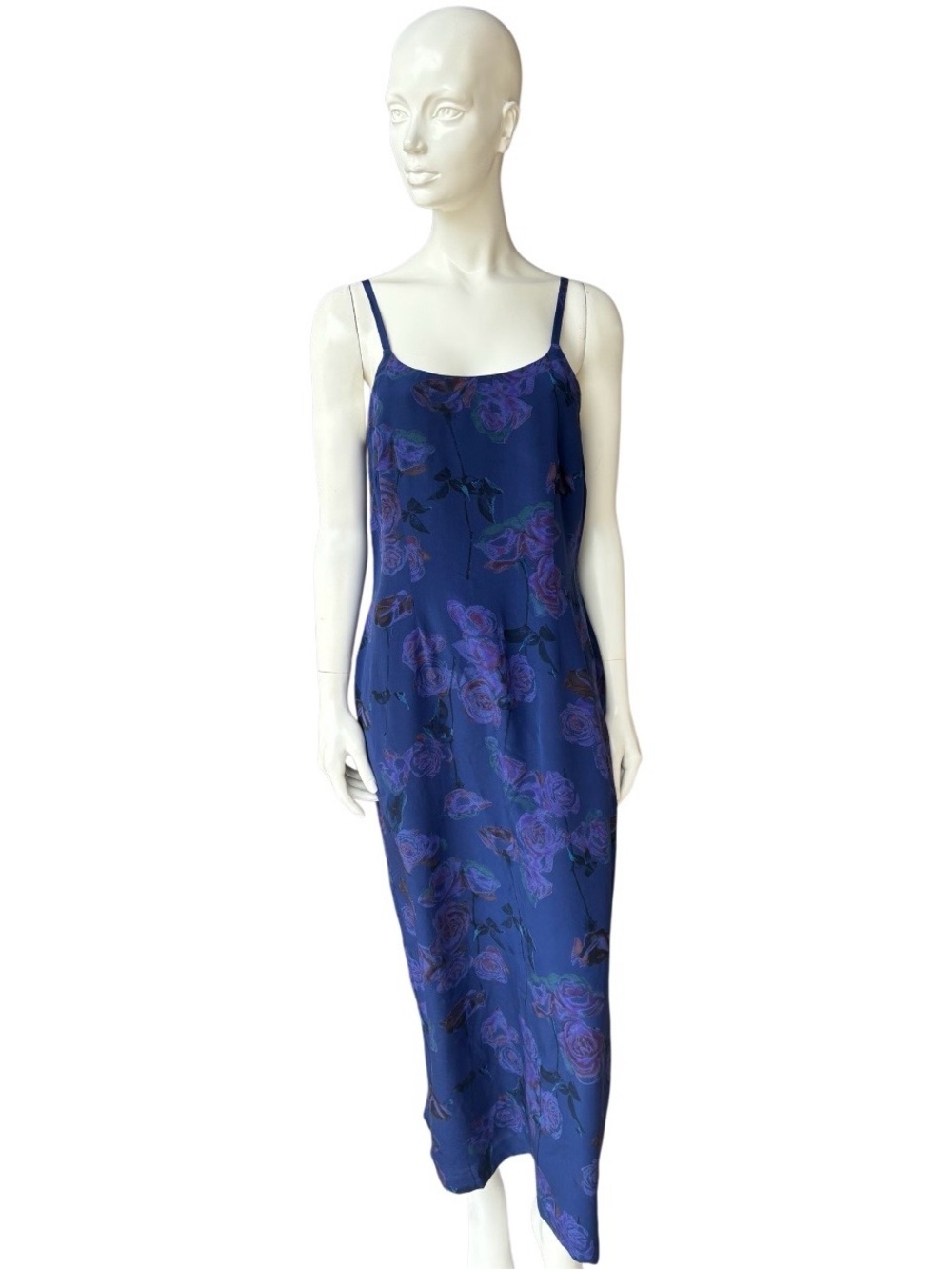 Vintage Laura Ashley Silk Floral Slip Dress